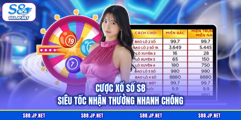 Cược xổ số S8 siêu tốc nhận thưởng nhanh chóng Cược xổ số S8 siêu tốc nhận thưởng nhanh chóng